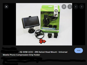 iq Smart Solutions Universal GPS  Aadapter & Tabs Dashmount for TomTom and Garmin SHM-GPS