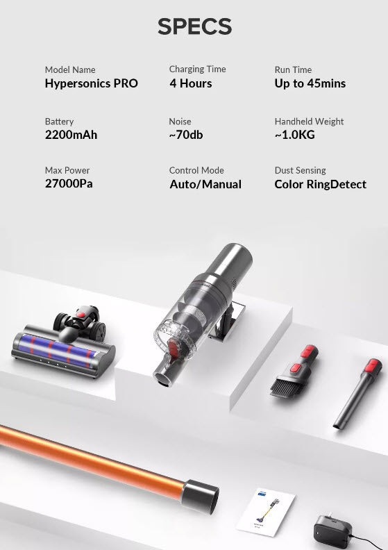 Airbot Pro - Automatic Sensing Vacuum - Dyson Beater Exclusive to Tydi