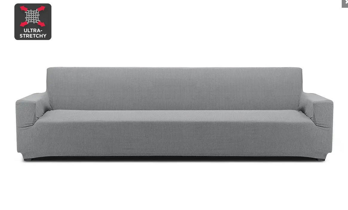 Ovela 4 Seater Sofa Cover Waffle (Grey)
