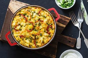 Ovela Cast Iron Casserole Dish 2.5L (Red)