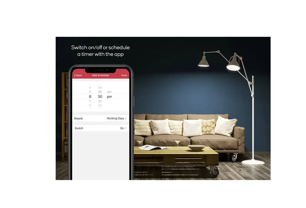 Kogan SmarterHome™ 10W Colour & Warm/Cool White Smart Bulb (E27, Wi-Fi) - 4 Pack