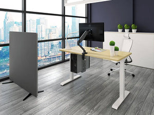 Kogan Full Motion Gas Spring Single Monitor Mount (Anzio Series - Black)