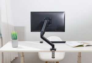 Kogan Full Motion Gas Spring Single Monitor Mount (Ostia Series - Black)