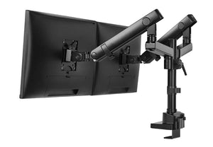 Kogan Full Motion Spring-Assisted Height Adjustable Dual Monitor Mount Pro (Ostia Series - Black)