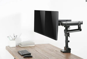 Kogan Full Motion Spring-Assisted Height Adjustable Dual Monitor Mount Pro (Ostia Series - Black)