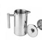 Ovela Stainless Steel Double Wall Coffee Plunger 350ML