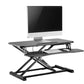 Ergolux Pro Height Adjustable Sit Stand Desk Riser (Black, Medium)
