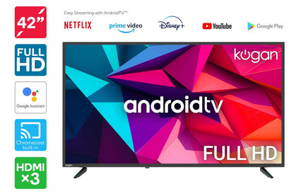 Kogan 42" Full HD LED Smart TV Android TV™ (Series 9, RT9220) - Refurbished