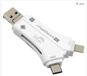 Original 4 in 1 i Flash Drive USB Micro SD&TF Card Reader