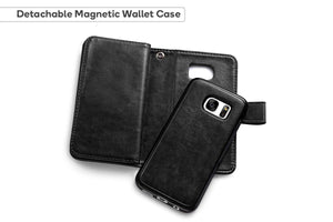 Leather wallet flip case cover for Samsung S9+