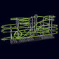 Space Rail Level 2 Steel Marble Roller Coaster Glow In The Dark