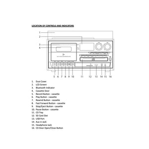 LENOXX HOME ENTERTAINMENT SYSTEM WITH CD TURNTABLE
