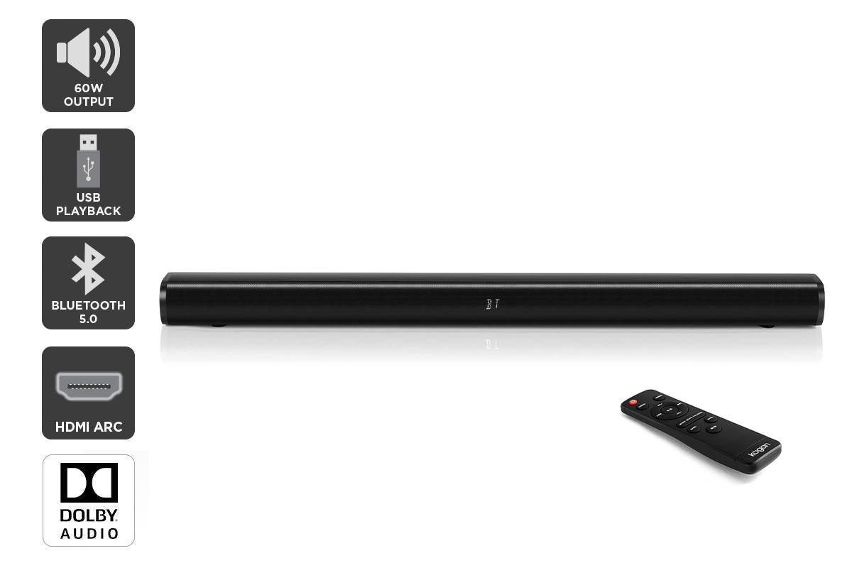 Kogan 2.1Ch 60W Dolby Soundbar with Built-in Subwoofer