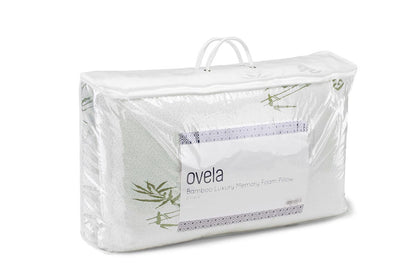 Ovela Set of 2 Bamboo Luxury Memory Foam Pillows (Large)