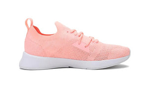 PUMA WOMEN'S FLYER RUNNER ENGINEER KNIT (ELEKTRO PEACH/PUMA WHITE SIZE 9.5 US)