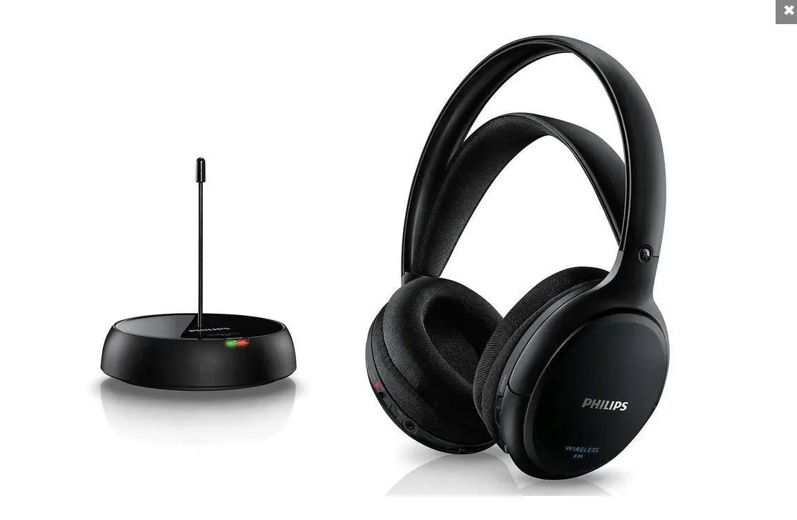Philips Wireless HiFi Headphones (Black)