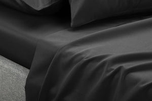 Ovela 1000TC Cotton Rich Bed Sheets Set (Double, Charcoal)