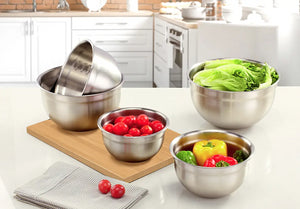 Ovela 5 Piece Stainless Steel Mixing Bowls with Airtight Lids