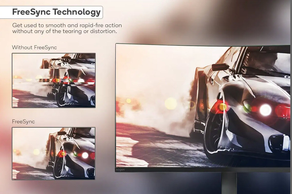 Kogan 24″ Full HD Curved 75Hz FreeSync Gaming Monitor (1920 x 1080) KAMN24F7CSA