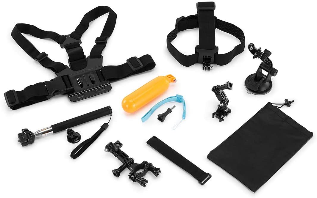 9 Piece GoPro Compatible Accessory Kit