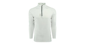 REEBOK MEN'S PLAY DRY 1/4 ZIP JACKET (WHITE SIZE M)