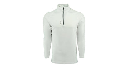 REEBOK MEN'S PLAY DRY 1/4 ZIP JACKET (WHITE SIZE M)