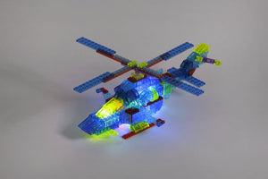 Lego Compatible MetaMorph Blocks (Light Up Helicopter)