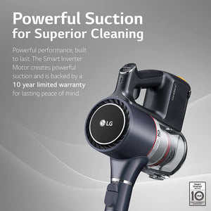 LG Cordzero A9 Ultimate, Two Batteries, for Hard-Floor, Carpet, Mattress, Couch, Car , Matte Grey