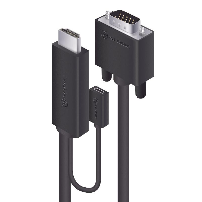 Alogic 2M Hdmi To Vga Cable With Usb Power