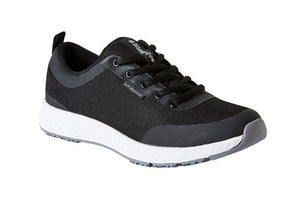 KING GEE WOMEN'S SUPERLITE MESH LACE SHOE (BLACK SIZE 7)