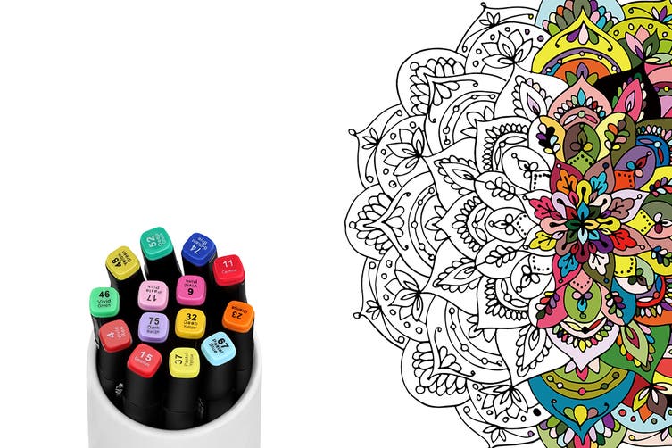 80-Piece Colour Marker Set (Black)