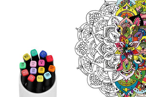 80-Piece Colour Marker Set (Black)