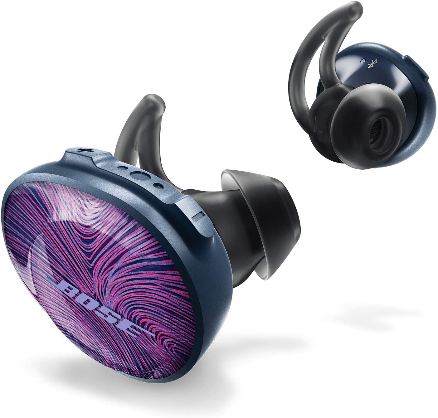 Bose SoundSport Free, True Wireless Earbuds, (Sweatproof Bluetooth  Ultraviolet with Midnight Blue