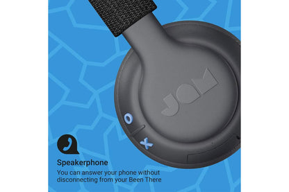 Jam Been There Wireless Bluetooth On-Ear Headphones w/ Mic for Smartphones Black