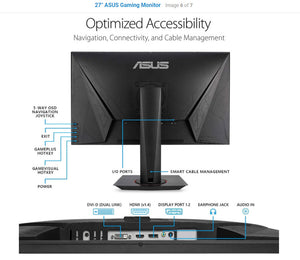 ASUS VG278QR 27" Full HD Gaming Monitor , G-Sync Compatible , 0.5ms Response time , 165Hz,
