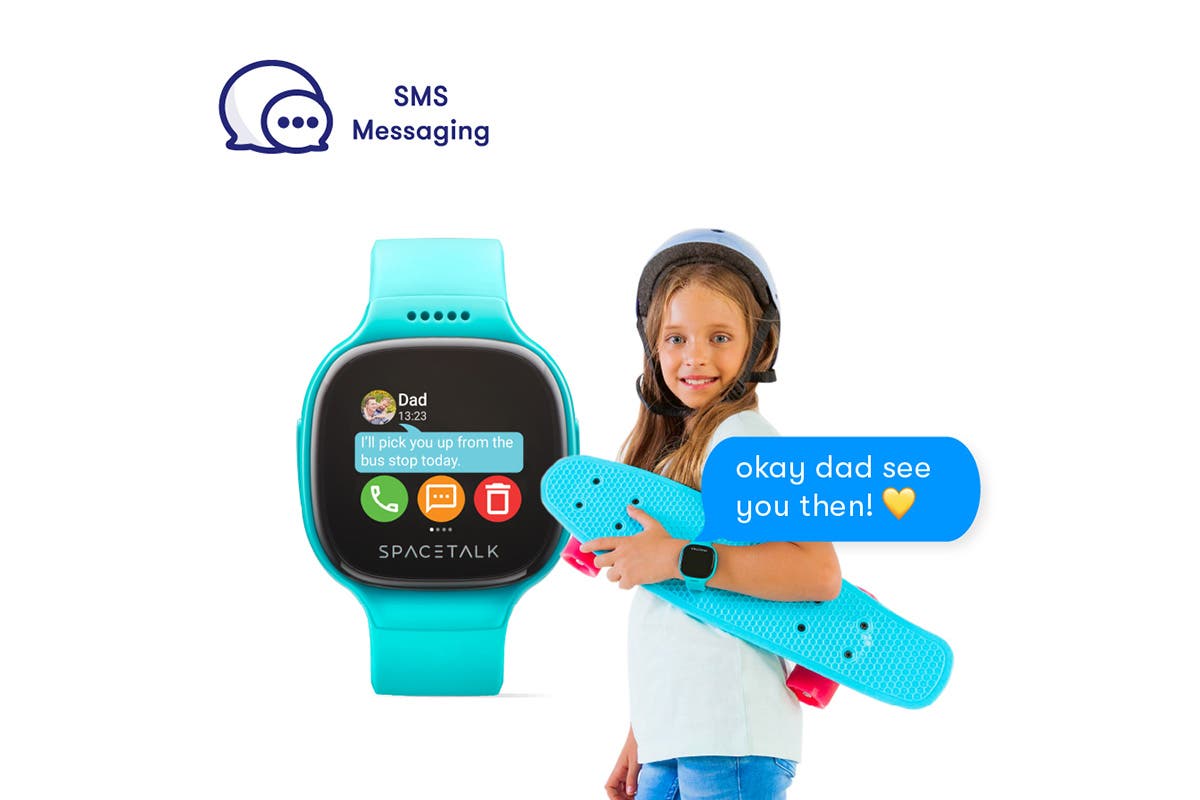SPACETALK Kids Smartwatch with Phone and GPS (Teal)