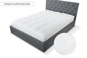 Ovela 1000GSM Bamboo Fibre Pillowtop Mattress Topper (Double)