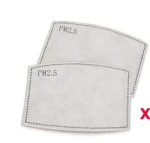 Replacement Filters for Washable & Reusable PM2.5 Face Mask (Pack of 40)