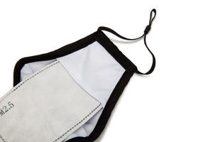 Washable & Reusable PM2.5 Face Mask With Respirator (2Mask, 8 filters)