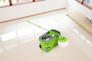 Magic 360° Spin Mop with Roller Bucket and 5 Mop Heads