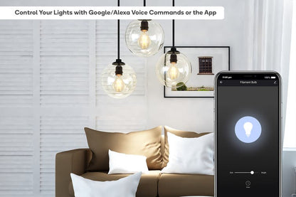 Kogan SmarterHome™ 5W Smart Dimmable LED Filament Bulb A-19 (E27)