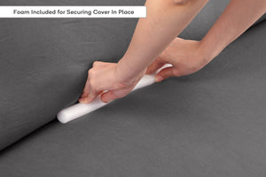 Ovela 1 Seater Sofa Cover Stretch (Charcoal)