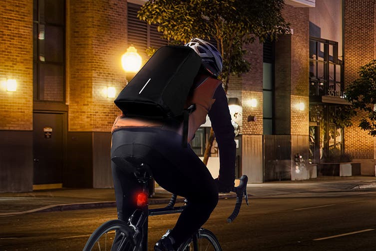 Anti-Theft Fortress Backpack with USB Port (Black)