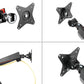 Full Motion Spring-Assisted RGB Gaming Monitor Mount with USB Hub (Single)