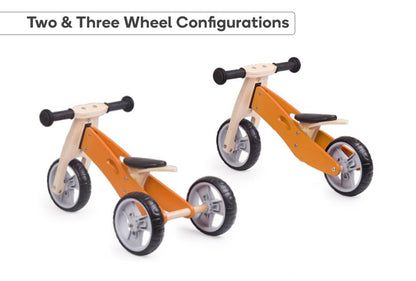 2-in-1 Trike & Balance Bike (Tangerine)