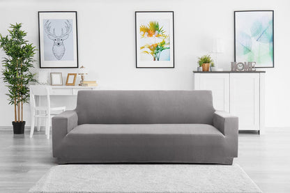 Ovela 3 Seater Sofa Cover Stretch (Charcoal)