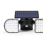 Solar Powered Motion Sensor Dual Head LED Flood Light (2000mAh)