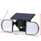 Solar Powered Motion Sensor Dual Head LED Flood Light (2000mAh)