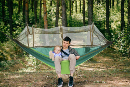 Komodo Ultra-light Hammock with Mosquito Net (Green)
