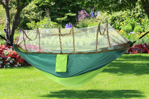 Komodo Ultra-light Hammock with Mosquito Net (Green)